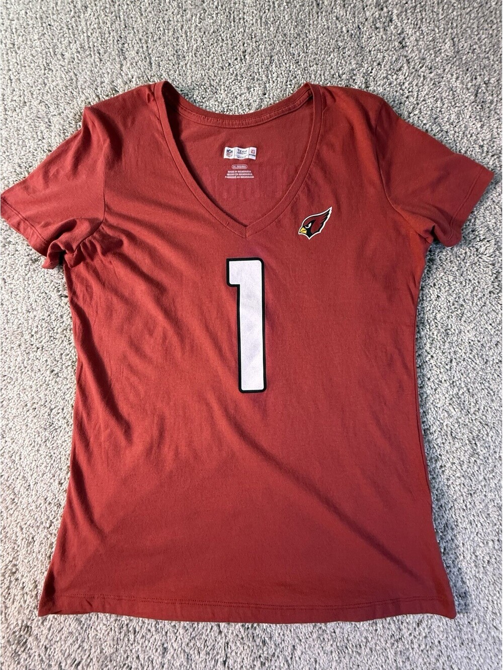 NWOT Nike Kyler Murray #1 Arizona Cardinals Red Jersey T-Shirt Women’s XL